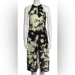 A.L.C. silk halter keyhole dress